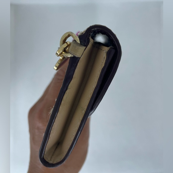 MT330-Pre-Loved COACH Large Flap Wallet w/Matching Wristlet - Picture 8 of 14